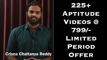 Important Concept of Ratios | Crisna Chaitanya Reddy | CREATE U app | Aptitude Unlimited