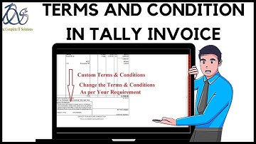 TERMS AND CONDITION IN TALLY INVOICE