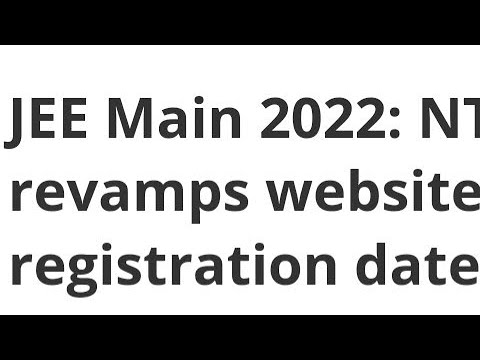 JEE MAIN 2022:NTA