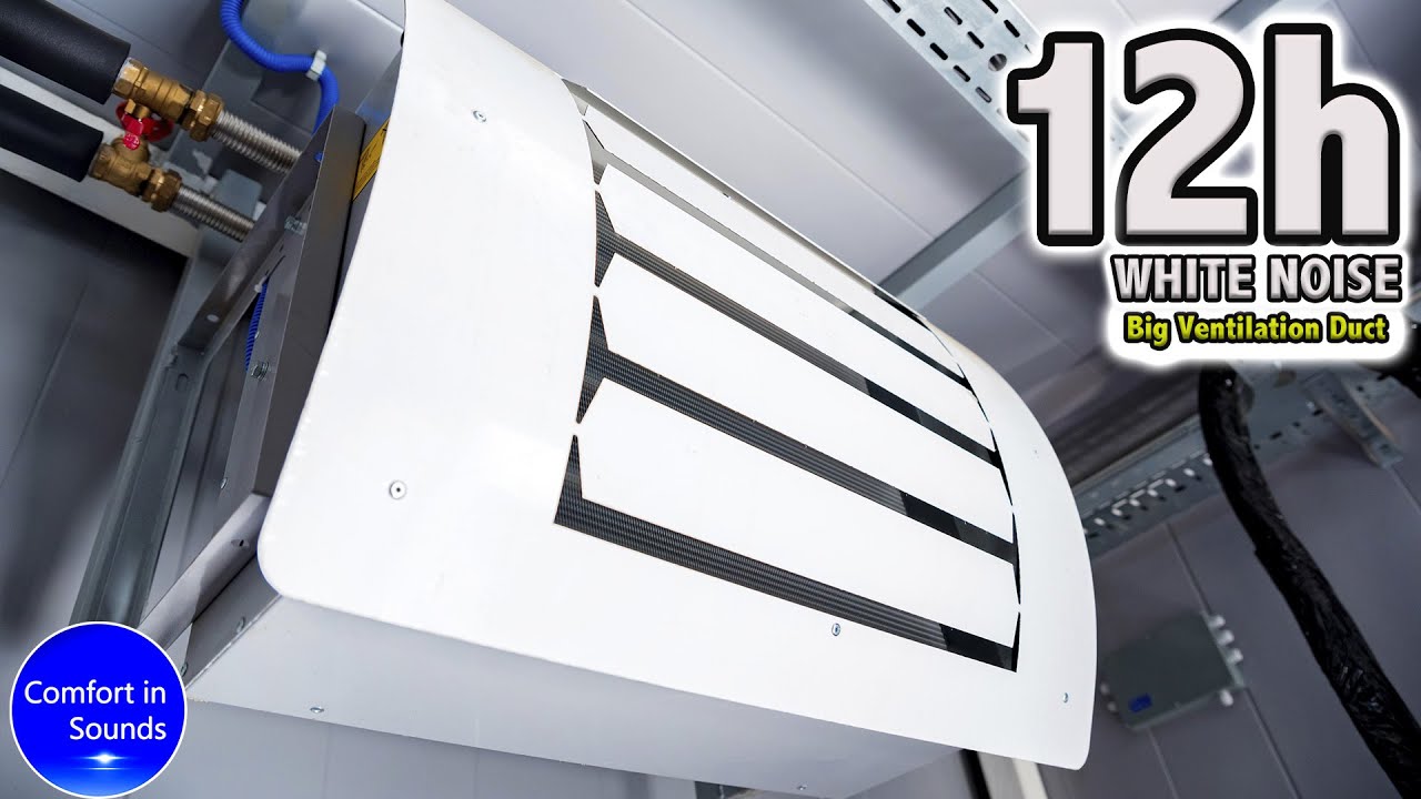 Large Ventilation Duct Noise to Sleep Deeply, (strong) White Noise, 432