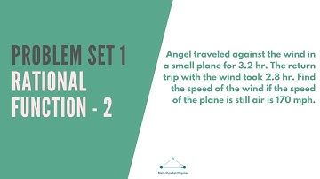 Problem Set 1 - Rational Functions - 2