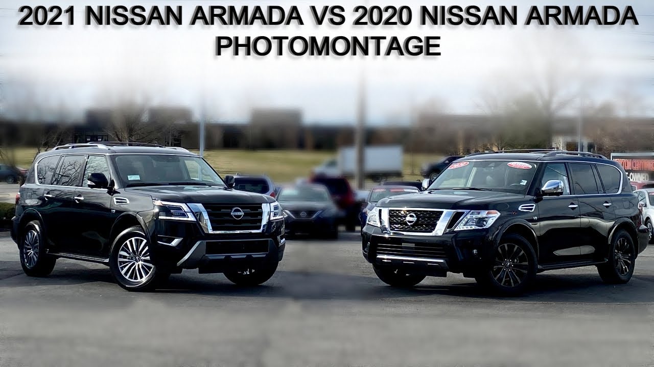 2020 vs 2021 Nissan Armada Styling Changes Newton Nissan Gallatin