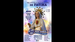 Neuvaine à Notre Dame de Fatima du 4 au 13 Mai 2024