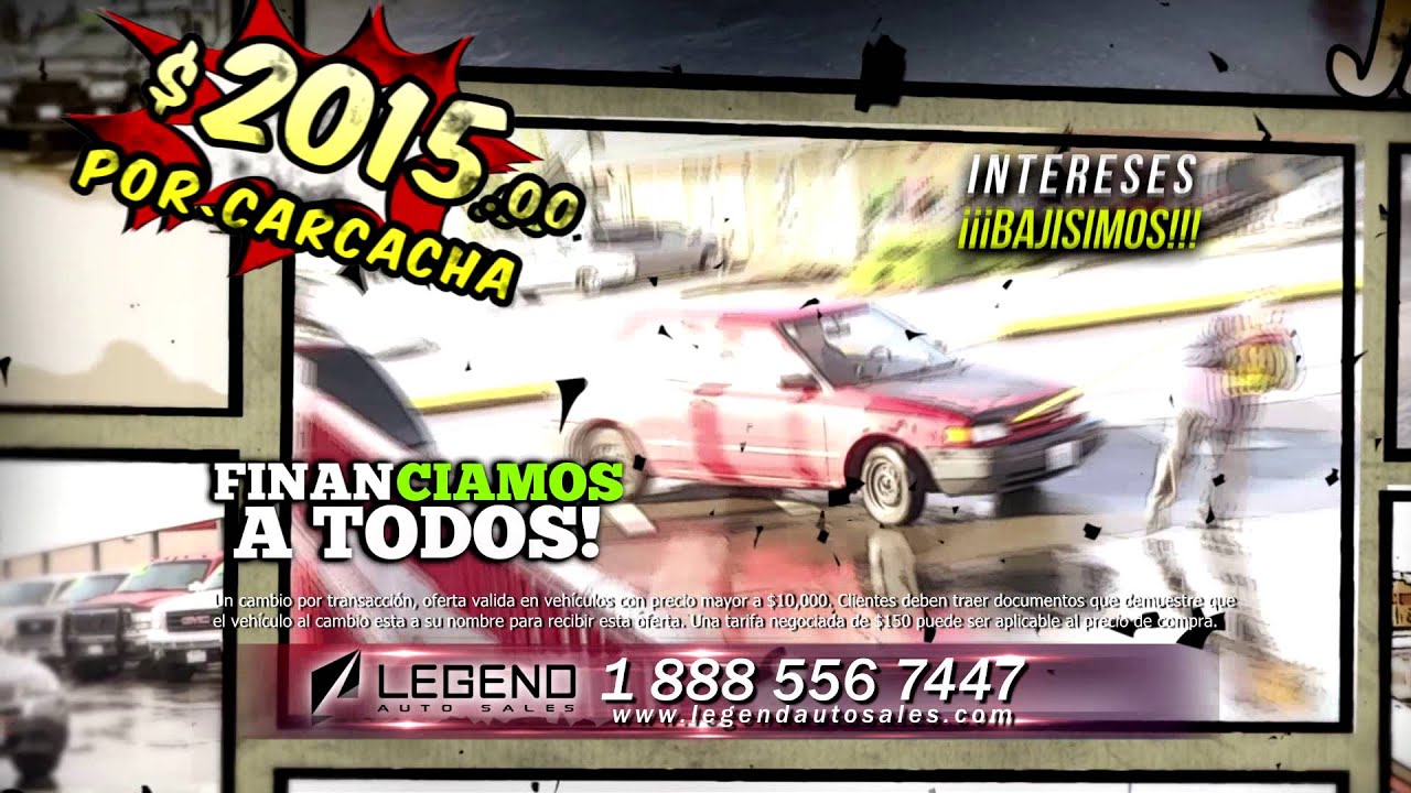 Promo Legend Auto Sales Carcacha 2015 la legenda 15seg YouTube