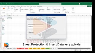 Sheet Protection Insert Data Very Quickly In Excel