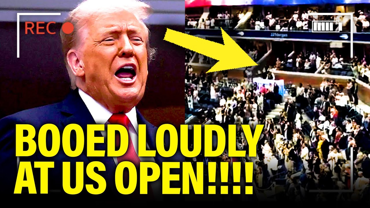 Trump gets LOUDLY BOOED at US OPEN as he TRIED TO HIDE IT