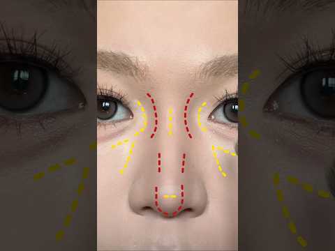 nose contour tutorial #makeup #makeuptutorial #easymakeup #koreanmakupforbeginners #koreanmakeuplook