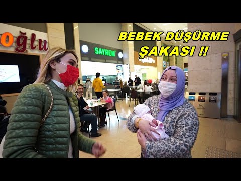 YENİ BEBEĞİM | BEBEK DÜŞÜRME ŞAKASI YAPARAK TROLLEMEK !