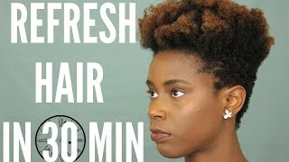 TWIST OUT IN 30 MINUTES! | TAPERED CUT 4C HAIR