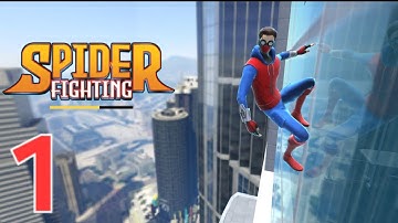 Spider Fighting: Hero Game Gameplay Walkthrough Part 1 - Tutorial/First Fight (iOS, Android)