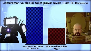 Cameraman Vs Skibidi Toilet Power Levels Part 14 Remastered