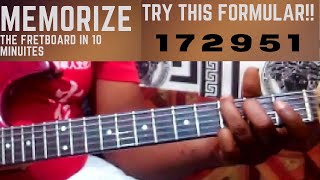 TRY THIS FORMULAR: Memorize The Guitar Fretboard In 10 Minutes