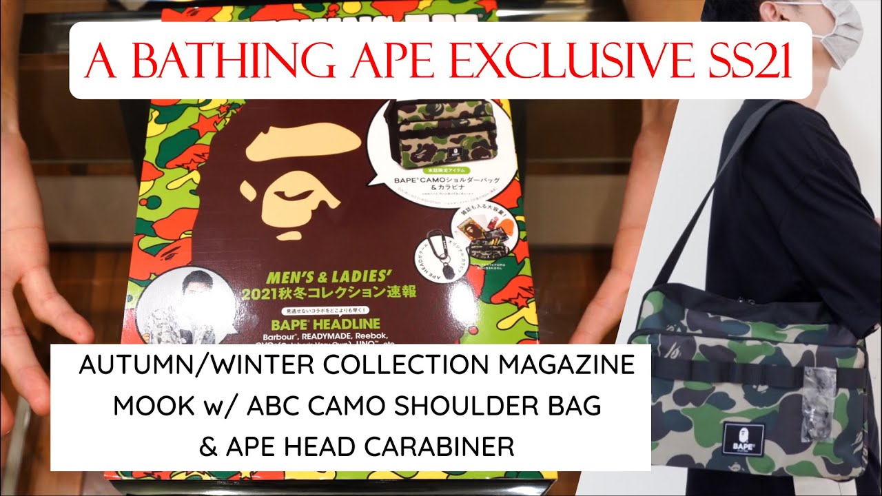 3 in 1?? A BATHING APE 2021 AUTUMN/WINTER COLLECTION MAGAZINE - SHOULDER BAG  - CARABINER [88Reviews] 