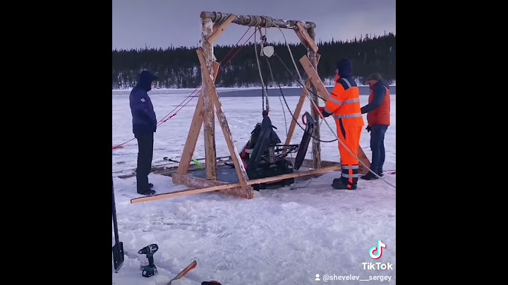 Спасение снегохода.