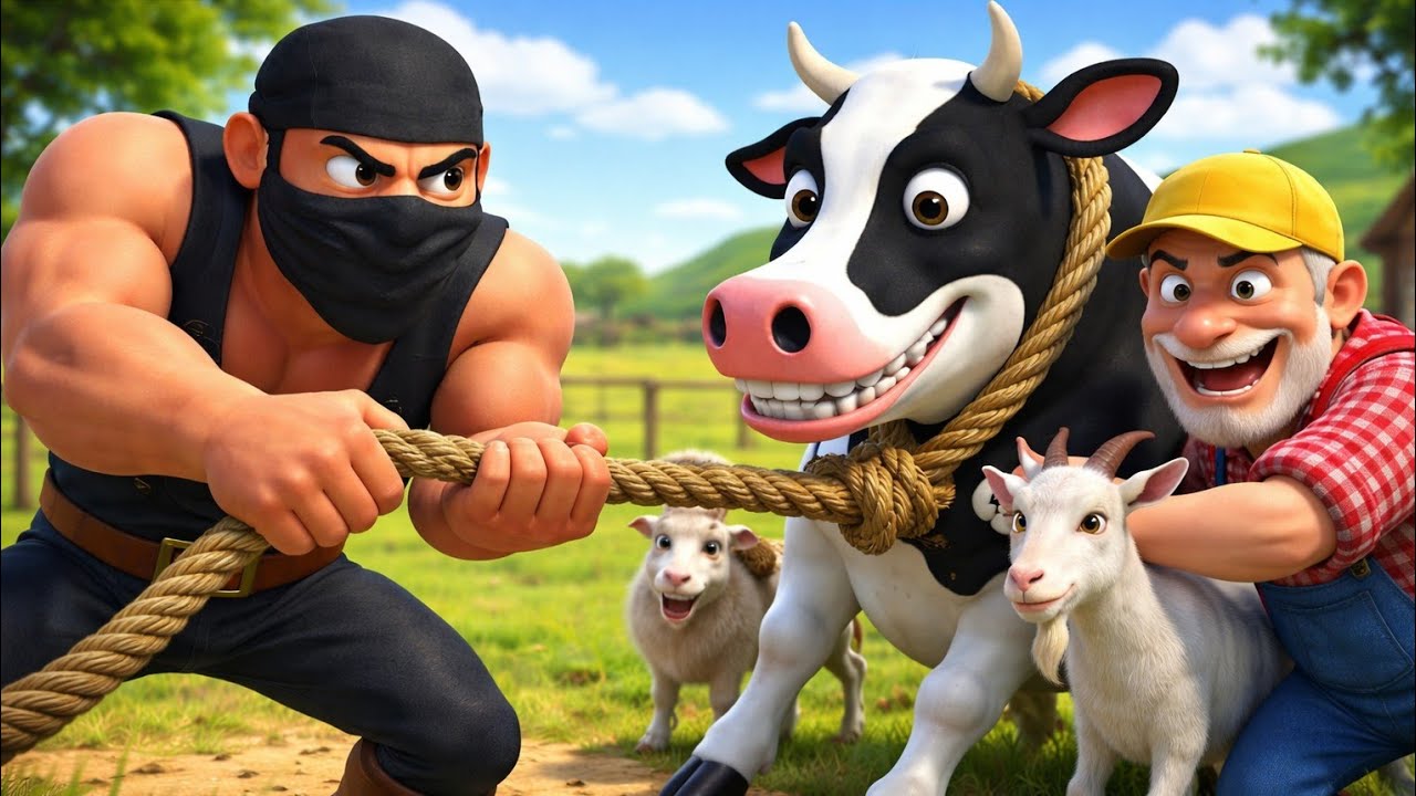 They Stole Old MacDonald’s Animals! 😱 Police Rescue the Farm | 3D Cartoon Story