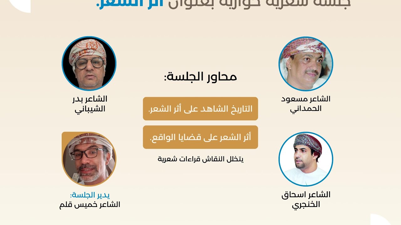 أمسية شعرية بتاريخ 5 نوفمبر 2025م