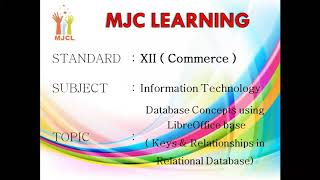 Database Concepts using Libre Office Base