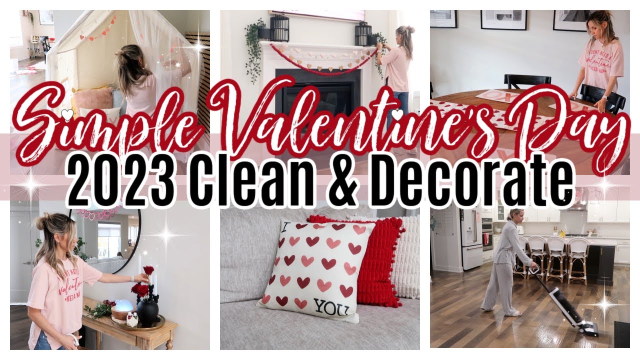 *NEW* CLEAN WITH ME 2023 VALENTINE'S DAY CLEAN AND DECORATE TIFFANI BEASTON HOMEMAKING MOTIVATION ✨