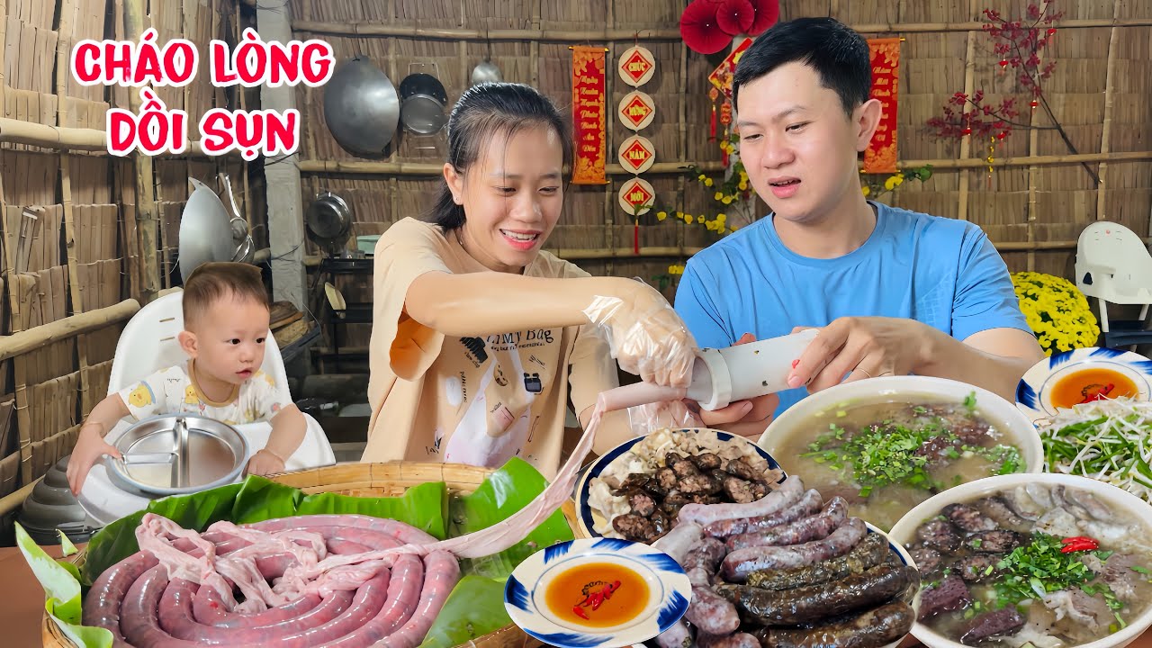 Món ngon ngày Tết - Cháo Lòng Dồi Sụn nhà làm với cách làm đơn giản mà lại ngon