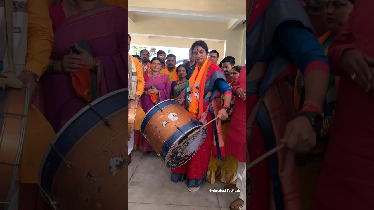 Hyderabad BJP Madhavi Latha election campaign in old City  