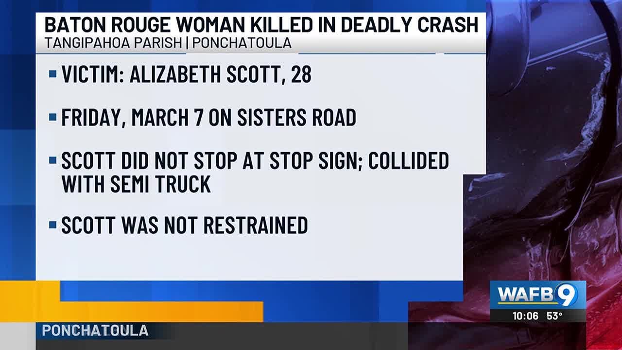 Baton Rouge woman identified as victim of deadly crash in Ponchatoula ...
