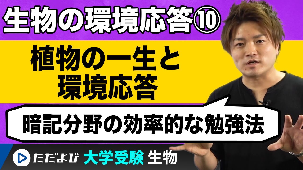 生物 植物の一生と環境応答 第10講 Youtube 生物 植物の一生と環境応答 第10講 Youtube