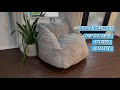 Bean Bag Chairs for Adults, Giant Beanbag Sofa Comfy Reading Chair, Oversized Bean Bag Chairs for Li