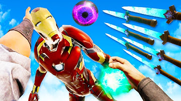 I Destroyed Iron Man with Insane Dagger Bending Skills in Blade and Sorcery Multiplayer VR!