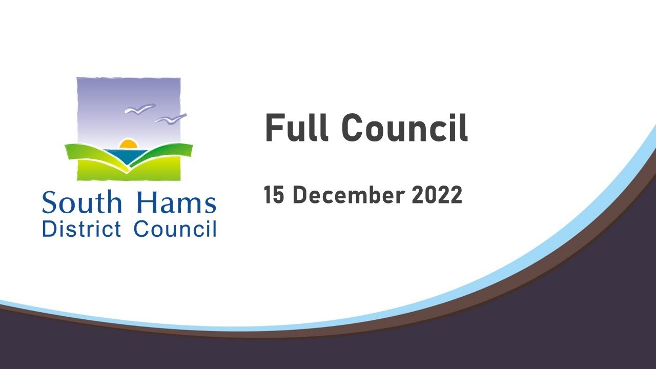 South Hams Full Council Meeting 15 December 2022 YouTube