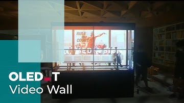 Transparent OLED Videowall 2X2 by The Grimm | OLED.Transparent
