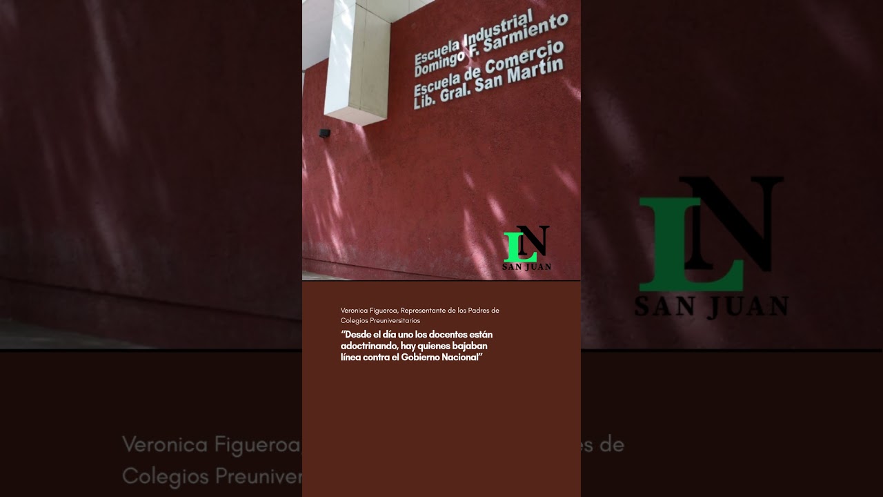 “Desde el día uno los docentes están adoctrinando"