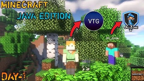 Minecraft Java edition gameplay in tamil with Jill Zone/Part-1 finding village/on vtg!