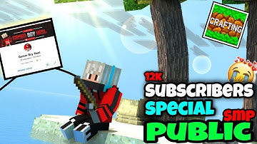 12k subscribers special public Smp | Crafting and Building smp | Gamer Boy Neel