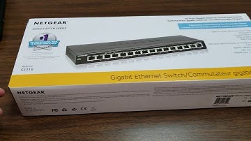 Netgear GS316 16 port gigabit switch unboxing