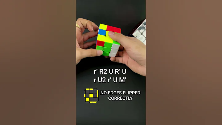 Rubik’s Cube OLL No Edges Oriented (55/57) with Fingertricks | Efficient algorithm