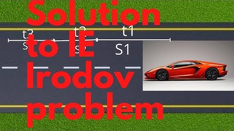 Kinematics problem||IE Irodov||JEE&NEET Physics||By M.K Sir.