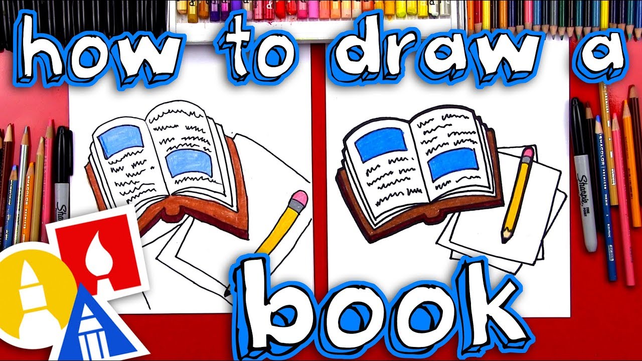 How To Draw A Book And Pencil 📖 ✏️ - YouTube