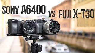 : Sony A6400  Fujifilm X-T30. -