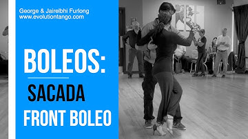 intermediate class:  sacada 1 into counter front boleo.  George and Jairelbhi Fuirlong
