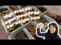 High protein vegan meal prep for weight loss  plant based recipes  weight loss journey 2024