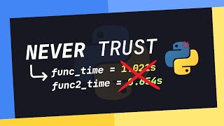 NEVER Trust Optimisations In Python. Here's Why: