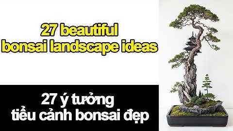 27 beautiful bonsai landscape ideas || 27 ý tưởng tiểu cảnh bonsai đẹp