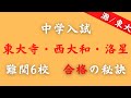 【中学受験】入試本番の心構え＆必勝法｜東大寺・西大和・洛星の合格談【灘卒東大生】