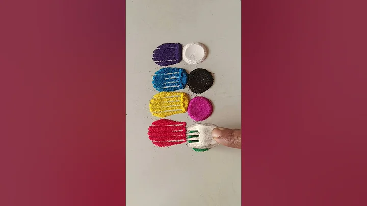 simple Rangoli, satisfying rangoli, Easy rangsatisfying #asmroli, Tricks and tips,ASMR#rangol