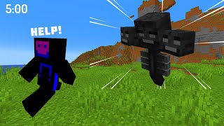 Minecraft But A WITHER Spawns Every 5 Minutes!