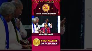 Proud Moment! Dr. Shakthi Priya – Best Outgoing Student | Achariya World Class Education