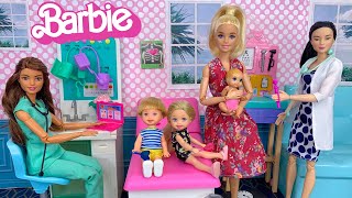 Barbie Doll Family New Baby First Doctor Visit