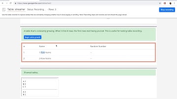 Table Capture: Table Recording Demo