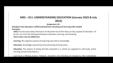 MES 11 SOLVED ASSIGNMENT 2023 / IGNOU MES 11 SOLVED ASSIGNMENT JULY 2023 / PDF WATSAPP 8228091239