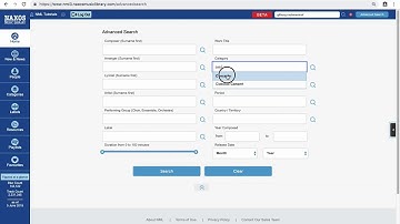 The Search pages at Naxos Music Library – Website walkthrough tutorial